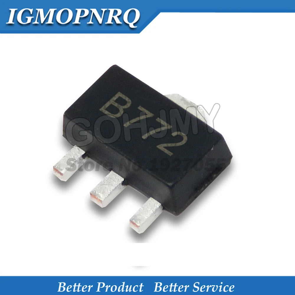 Lote 20 Pcs Transistor Potencia Par 2SB772 (PNP) / 2SD882 (NPN) SMD SOT-89