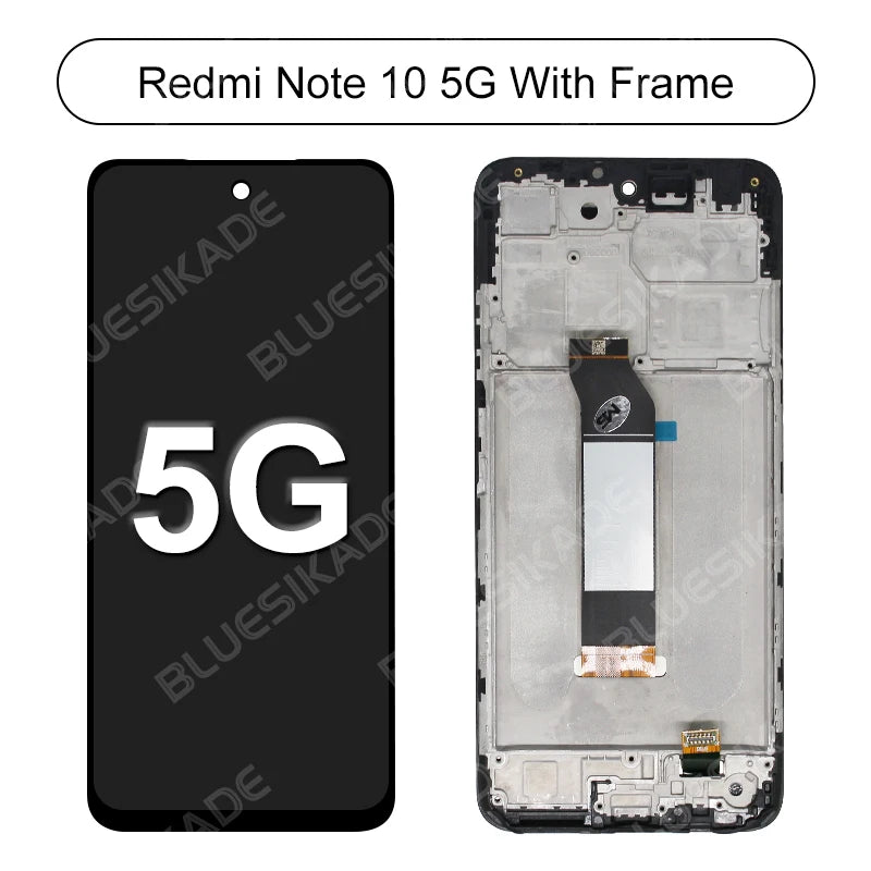 AMOLED For Xiaomi Redmi Note 10 4G Display Note 10S LCD M2101K7AI Touch Screen Digitize For Redmi Note 10 5G Display POCO M3 Pro