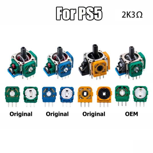Potenciómetro Resistor Eje Analógico 3D / Micro Switch para Joystick Control PS4/PS5 (Bolsa 30 Unidades)