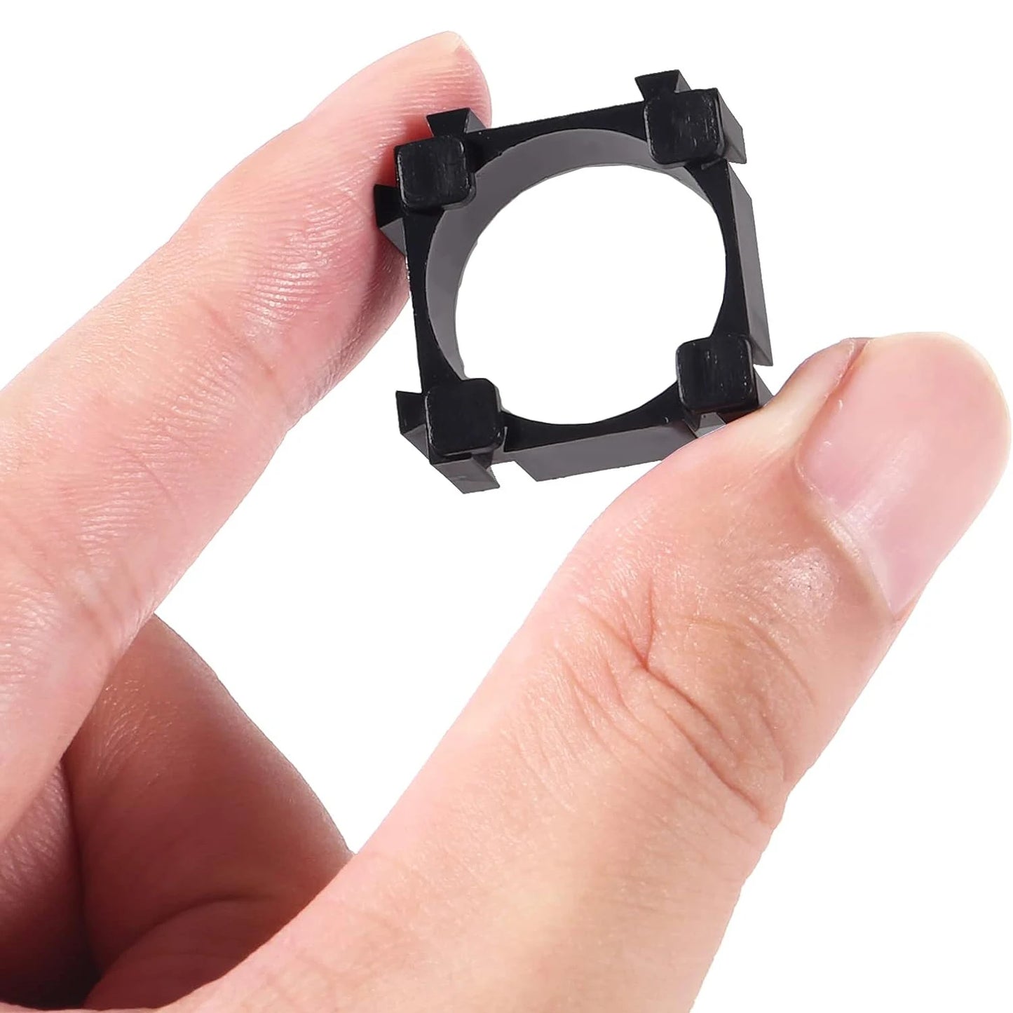 Soporte Plástico Batería Litio 18650 (Pack Bracket Cilíndrico, Espaciador Celda) para Montaje Fijo DIY (100 Unidades)