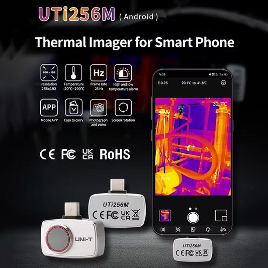 Termógrafo UNI-T UTi260M / UTi256M (256x192) para Celular - Reparación Circuitos Electrónicos PCB, Test Calefacción