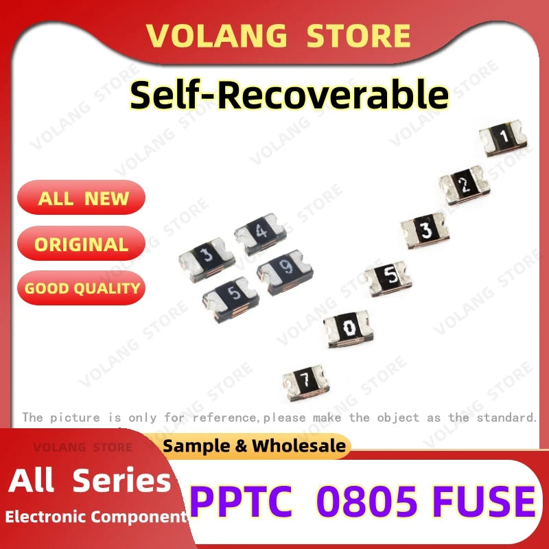Fusible Reseteable SMD PPTC 0805 - Varios Valores (50mA-2A / 6V-48V) - Lote 10 Piezas