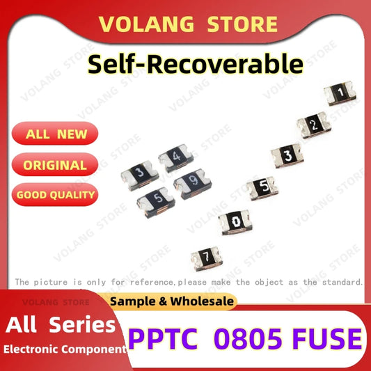 Fusible Reseteable SMD PPTC 0805 - Varios Valores (50mA-2A / 6V-48V) - Lote 10 Piezas