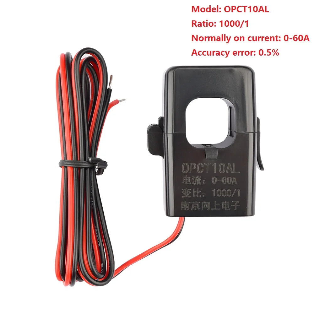 Transformador Corriente Núcleo Partido Miniatura OPCT10AL 0-60A (Ratio 1000:1 a 3000:1)