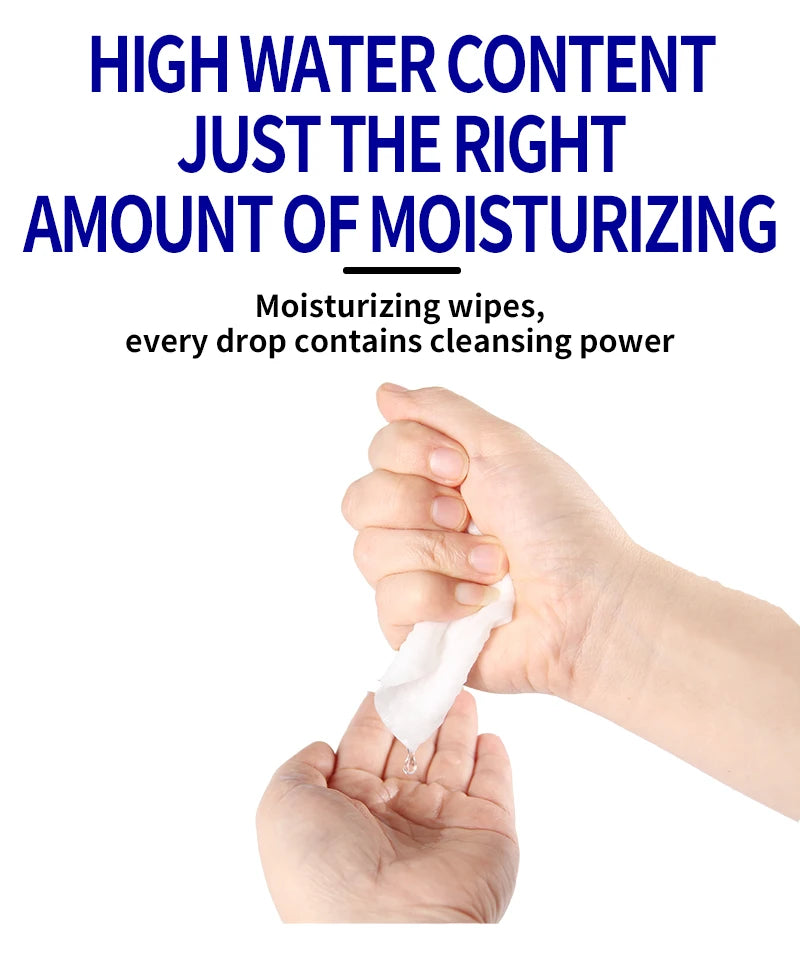 100pcs Alcohol Disinfectant Wipes, 70% Isopropyl Antibacterial Sanitizing Wipes for Hands & Surfaces, Kills 99.9% Germs, Extra T