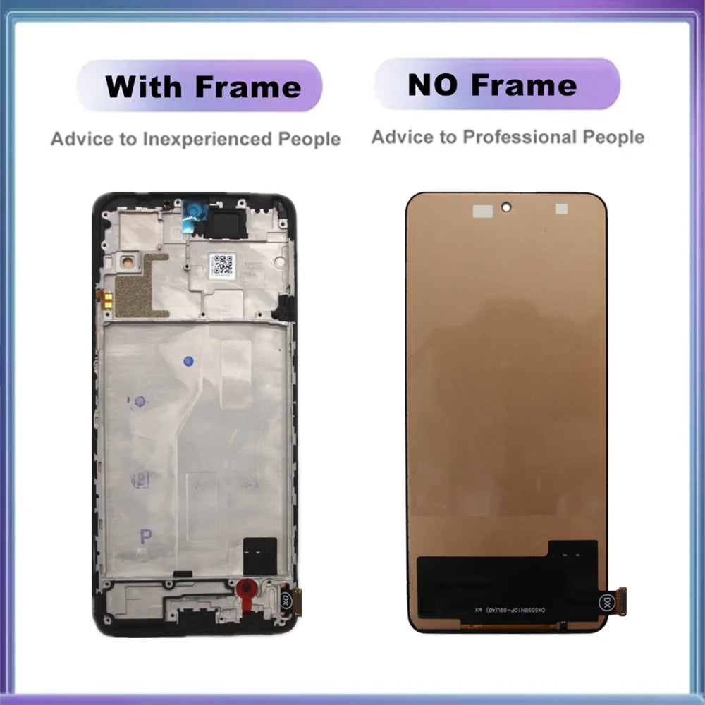 AMOLED Display Screen for Xiaomi Redmi Note 10 Pro M2101K6G M2101K6R LCD Display Touch Screen for Redmi Note 10 Pro Replacement