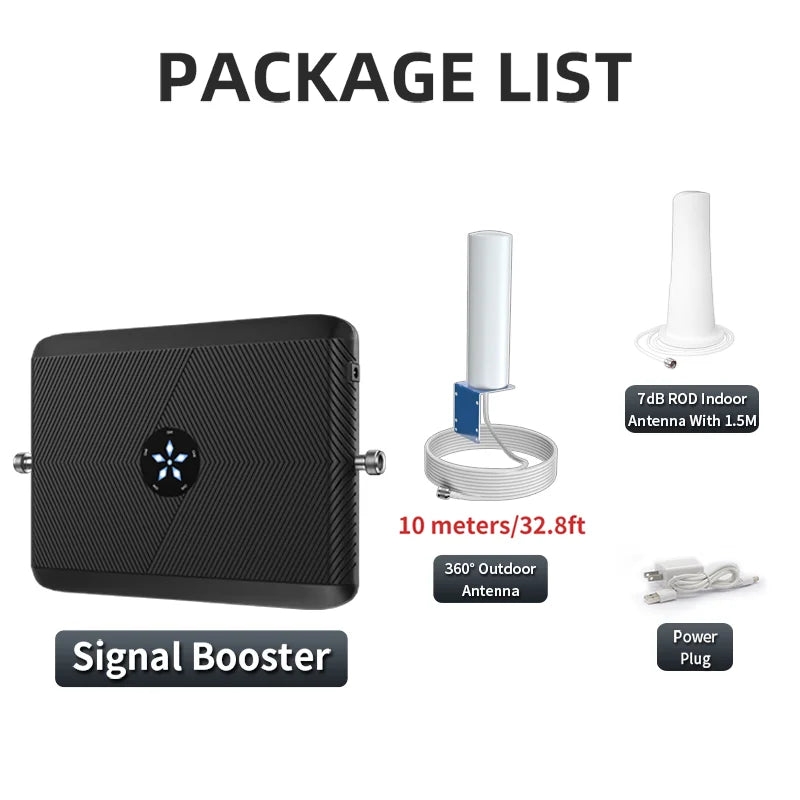 Kit Amplificador Señal Celular GoBoost 2G/3G/4G LTE GSM 700/850/1700/1900/2600 MHz (Chile)