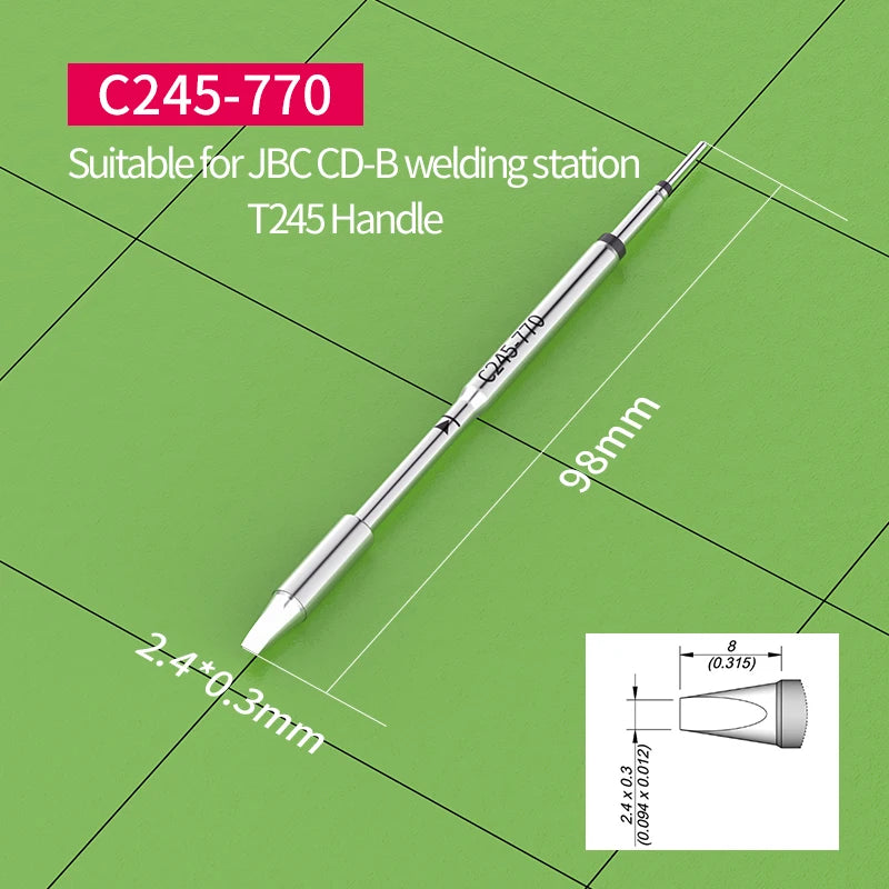 for JBC Soldering station soldering iron tip C245-944 C245-966 C245-407 C245-741 C245-755 756 compatibility JBC T245 Handles