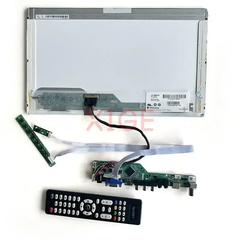 Kit Placa Controladora LVDS para Panel 15.6" B156XW02 V0-V7 (1366x768) 40pin TV Analógica HDMI/VGA/AV/USB DIY