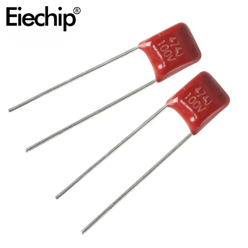Capacitor Película Polipropileno CBB (10nF-560nF, 100V) - Pack 20 Unidades (Valores Surtidos)