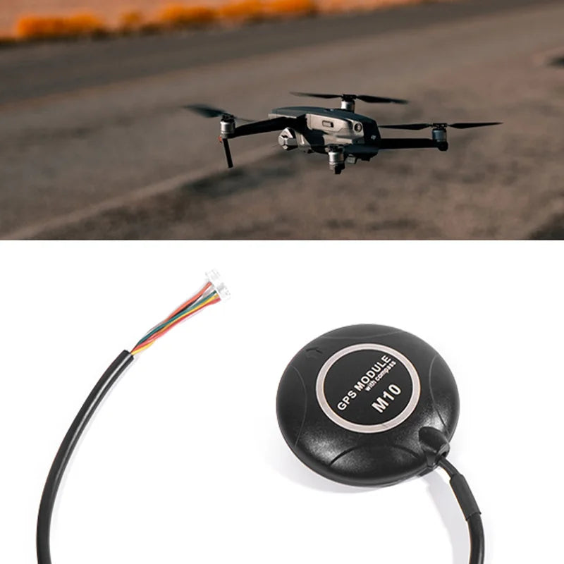 Módulo GPS AneegFpv M10 con Compás HMC5883L (Soporta GPS L1 C/A, GLONASS L10F, BeiDou B1l) para Pixhawk/PX4/APM 2.8 Quadcopter