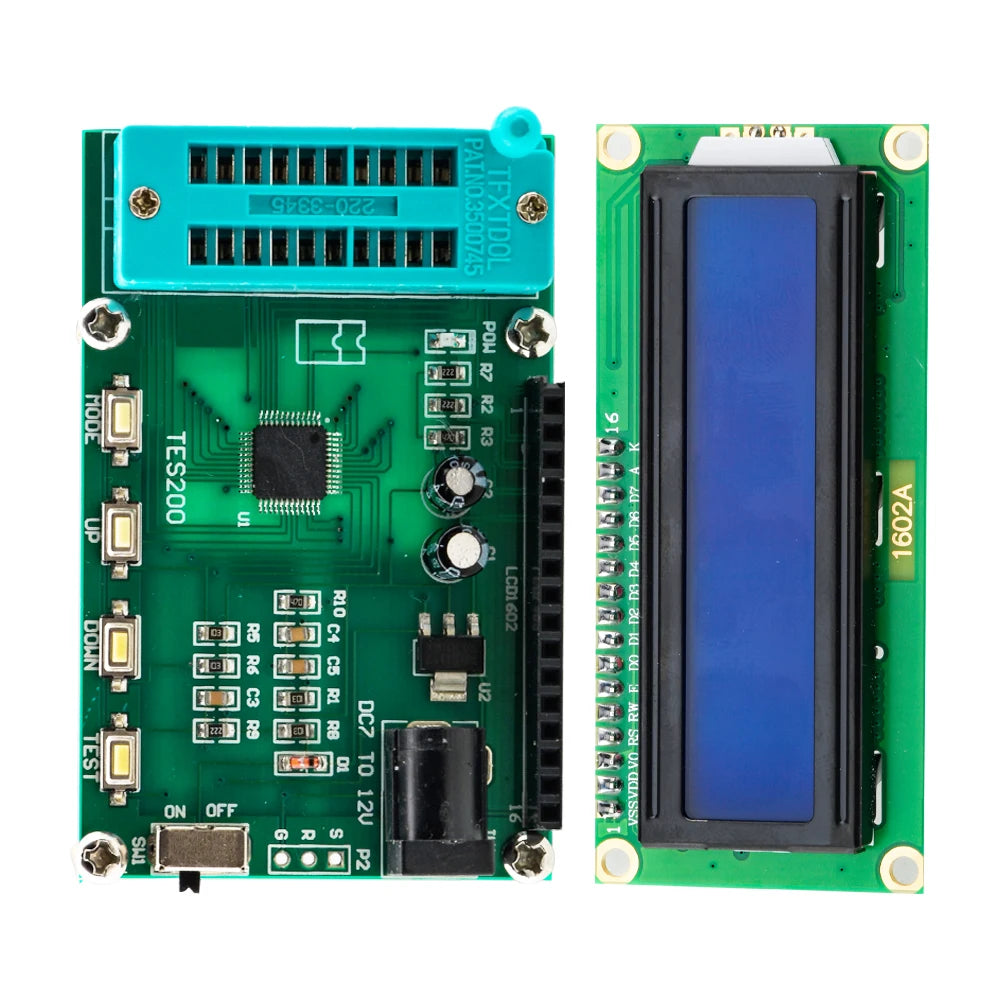 Tester Digital Circuitos Integrados TES200 Verificador Compuertas Lógicas IC Serie 74/40