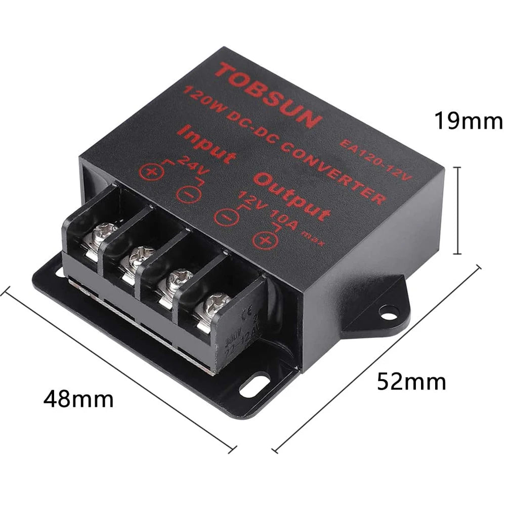 Convertidor Buck DC-DC 24V a 12V 5A/10A Step-Down Estabilizador Reductor Voltaje Mini