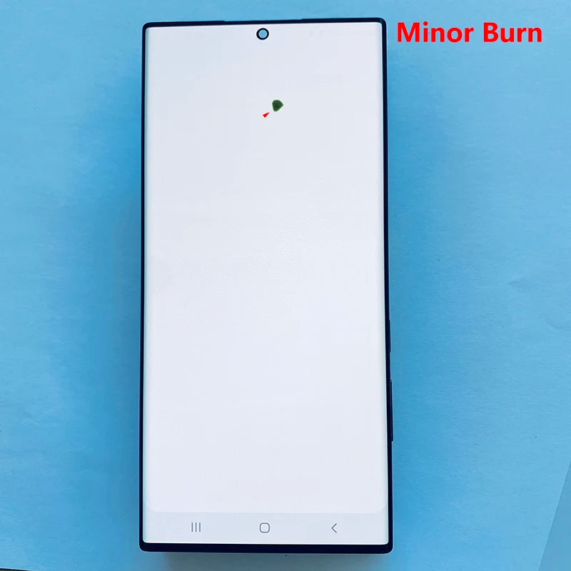Pantalla 6.8" Super AMOLED con Marco y Digitalizador Táctil para Samsung S22 Ultra (S22U/S908B/S908U) (Con Defecto Estético)