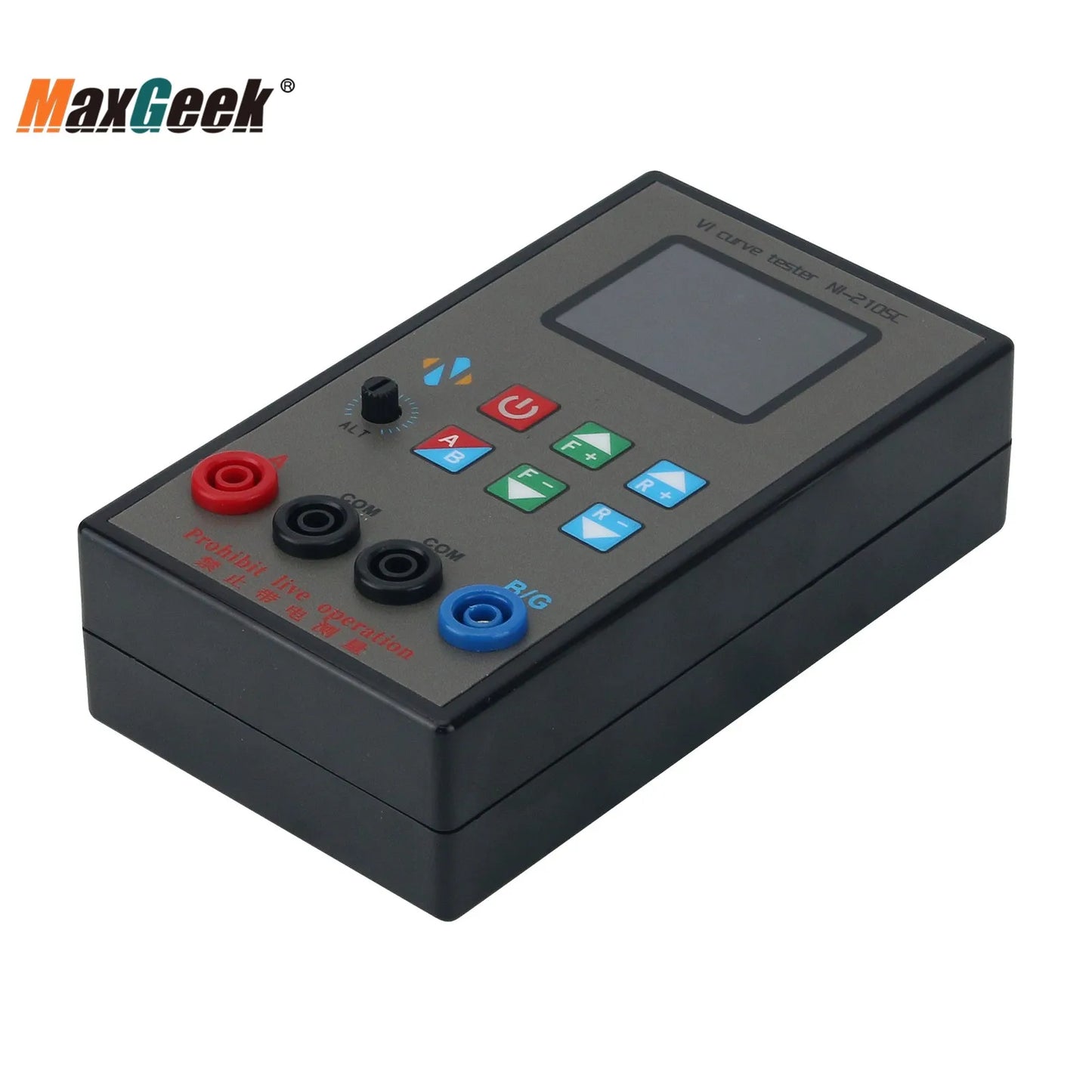 Tester Portátil Curva VI Maxgeek NI-210SC Doble Canal (18 Niveles Frecuencia Ajustable) Pantalla TFT 2.0"