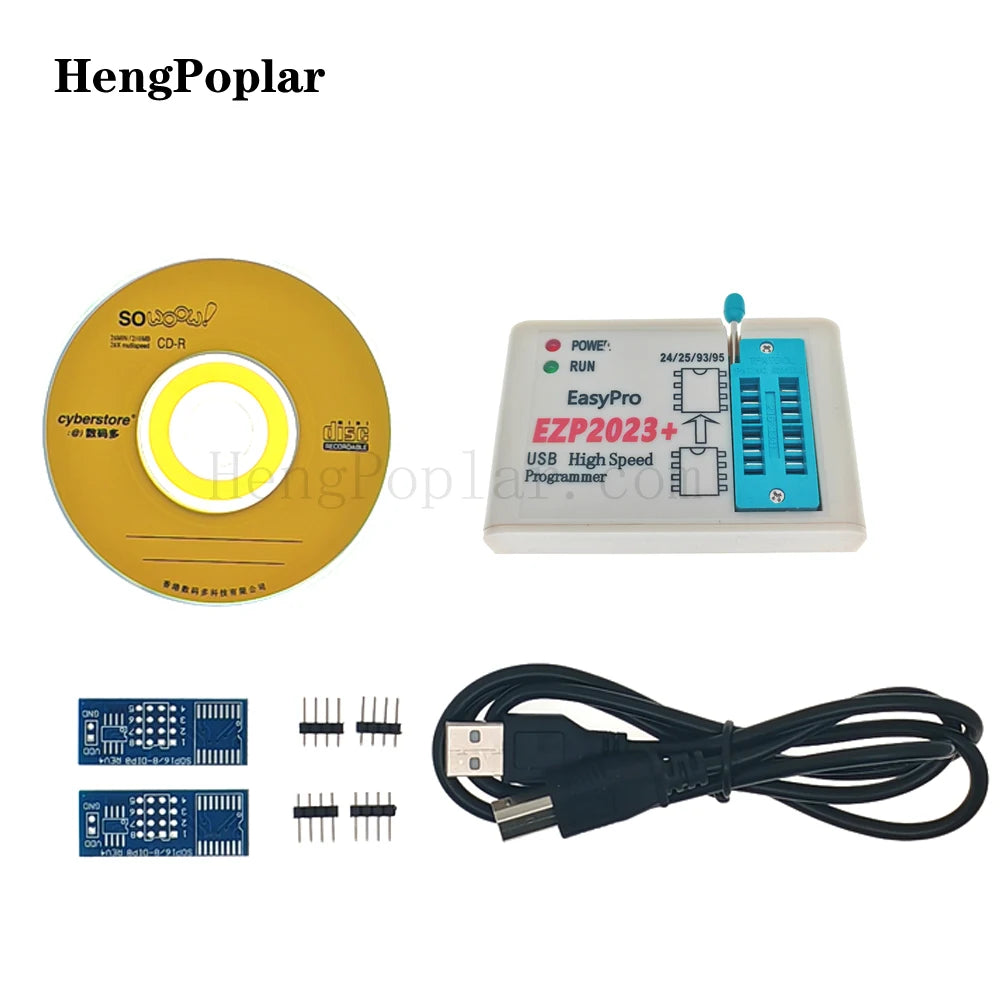 Kit Programador USB EZP2023 Alta Velocidad Soporta EEPROM 24/25/93, Flash 25 BIOS Chip