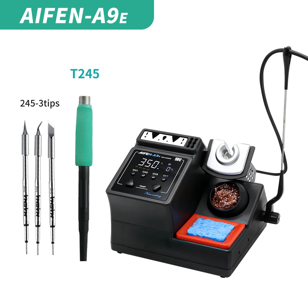 AIFEN A9E Soldering Station Compatible Original Soldering Iron Tip 210/245/115 Handle Control Temperature Welding Rework Station