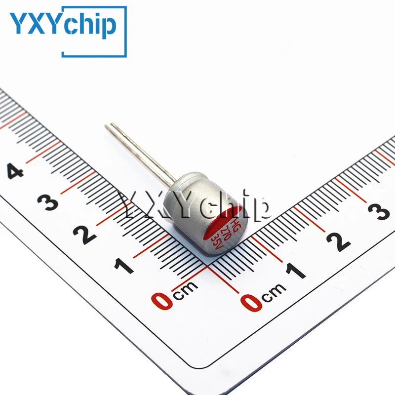 Capacitor Sólido Polímero (4.7uF-2200uF, 10V-100V) - Pack 10 Unidades (Valores Surtidos)