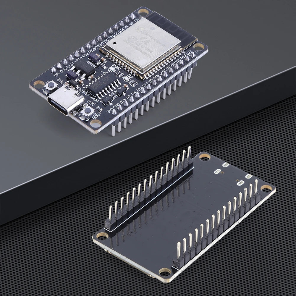 Placa Desarrollo ESP32 (30 Pines, ESP32-WROOM-32S/32D) Módulo Inalámbrico WiFi Bluetooth Doble Núcleo Bajo Consumo