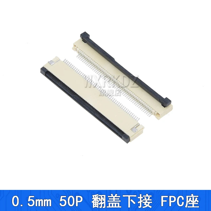 10PCS FFC FPC Connector Flat Cable Socket 0.5MM Adapter 4/5/6/7/8/9/10/12/14/16/18-40P 45/50/54/60/64Pin Down Flip Type Plug Kit