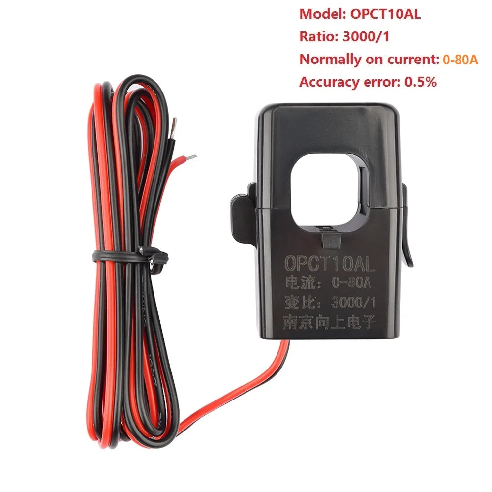 Transformador Corriente Núcleo Partido Miniatura OPCT10AL 0-60A (Ratio 1000:1 a 3000:1)