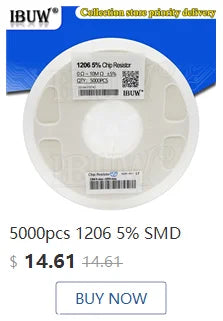 Capacitor Cerámico Multicapa Chip SMD 0805 (0.5pF-22uF) - Pack 100 Unidades (Valores Surtidos)