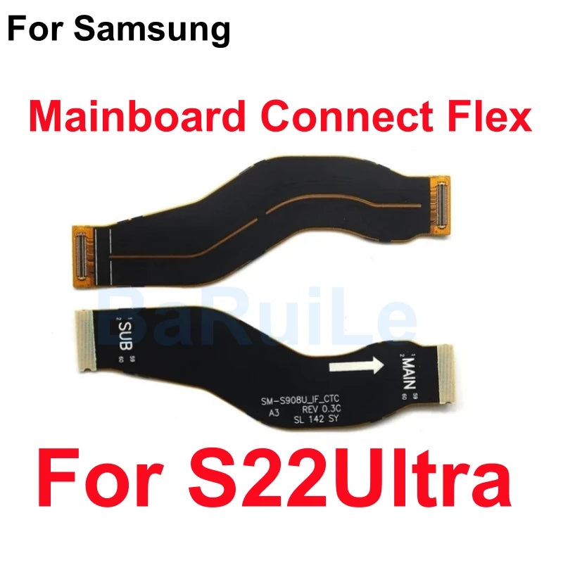Placa base de carga conectar Flex para Samsung S21 Plus S22 Ultra S20 S23 pantalla LCD conectar placa base extender Cable cinta