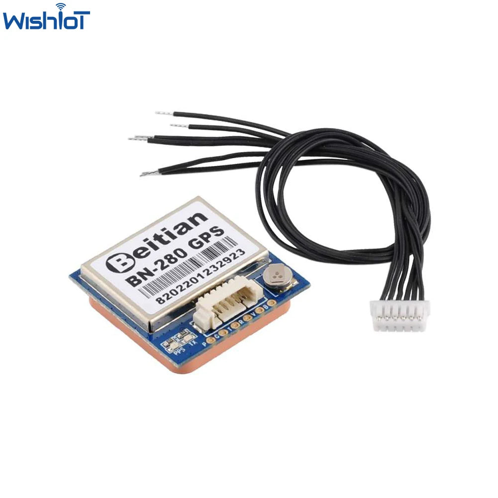 Módulo GNSS Dual Beitian BN-280 G-MOUSE (GPS/GLONASS, UART TTL, 4M Flash, 3-5V) para Arduino/RC/RPI/Drones
