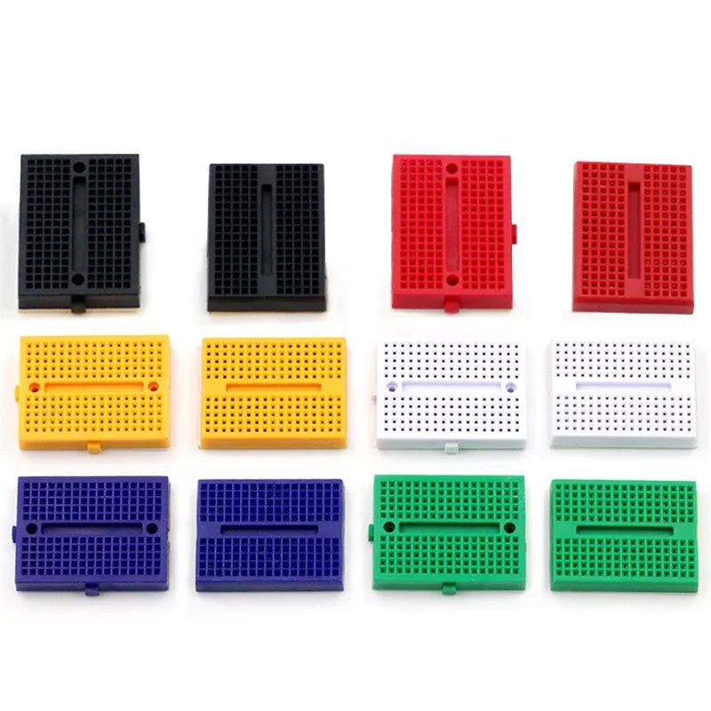 2PCS SYB-170 Mini Solderless Prototype Experiment Test Small Breadboard Kit With 170 Tie Points Plus Adhesive Back 35*46*8mm