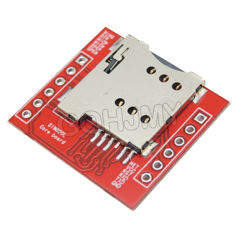 Módulo GSM/GPRS SIM800L (Quad-Band) con Antena PCB y Placa Micro SIM para Arduino (Rojo/Azul)