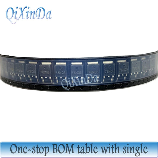 Lote 20/100 Pcs Regulador Voltaje 78M05 SMD TO-252 5V 500mA