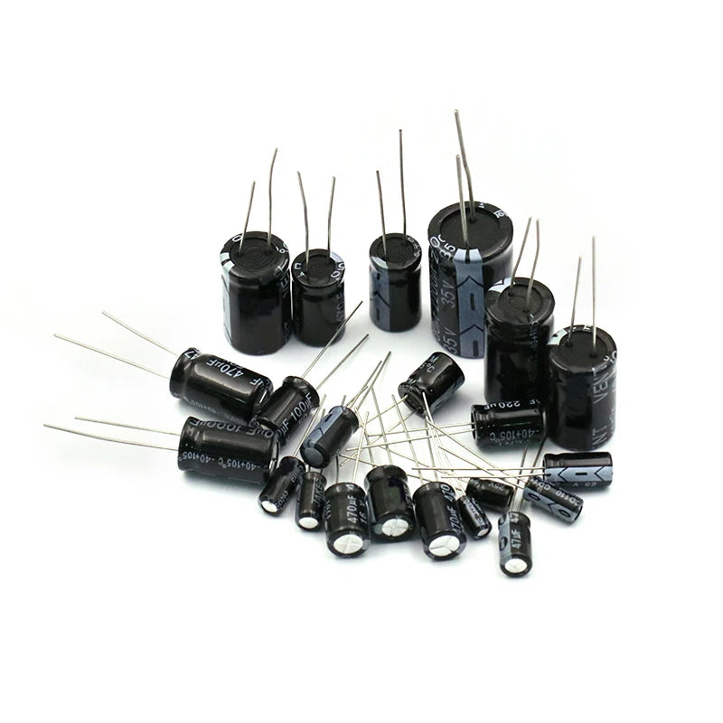 Capacitor Electrolítico Aluminio Radial (2200uF, 25V, 10x25mm) - Pack 10 Unidades