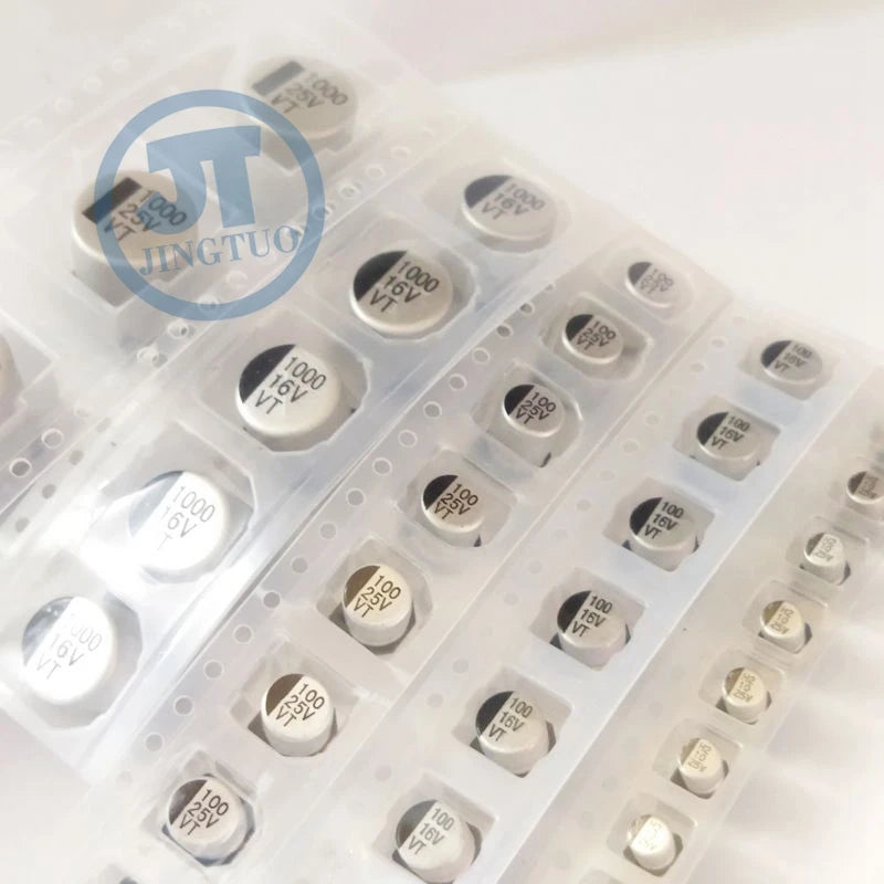 Capacitor Electrolítico Chip SMD (2.2uF-1000uF, 6.3V-50V) - Unidad (Especificar Valor)