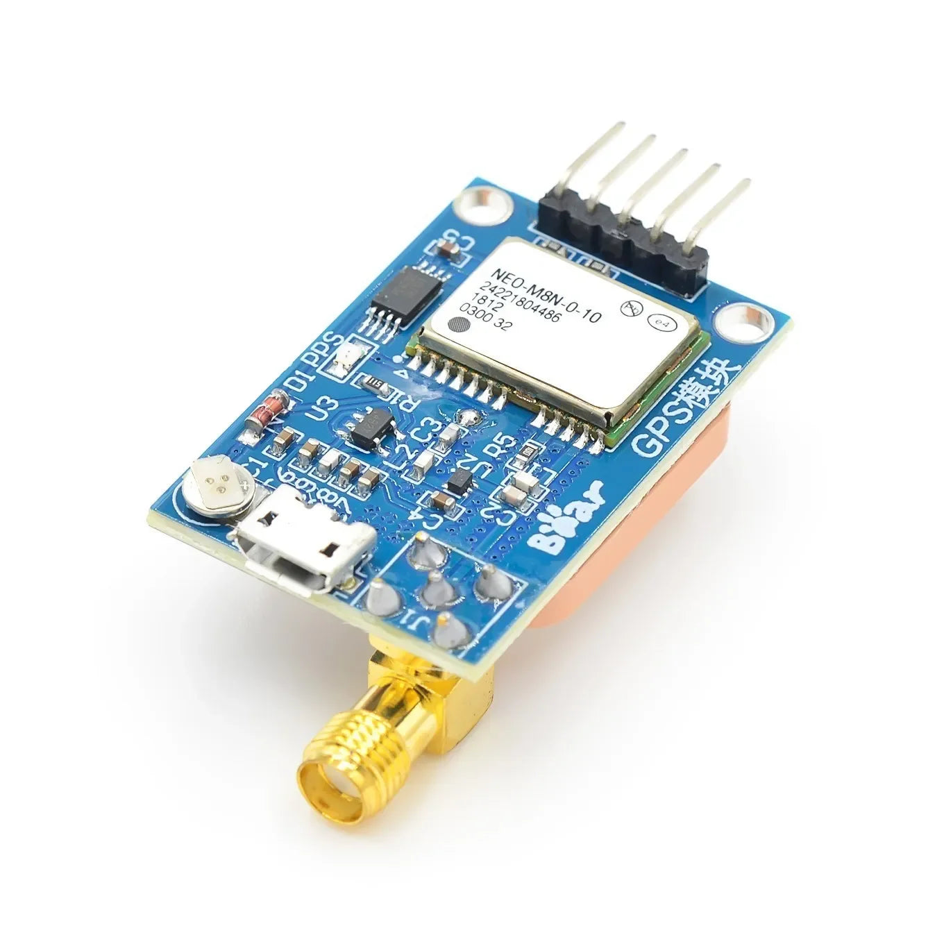 Módulo GPS NEO-6M / NEO-7M / NEO-8M (Micro USB) para Posicionamiento Satelital Arduino/STM32/C51