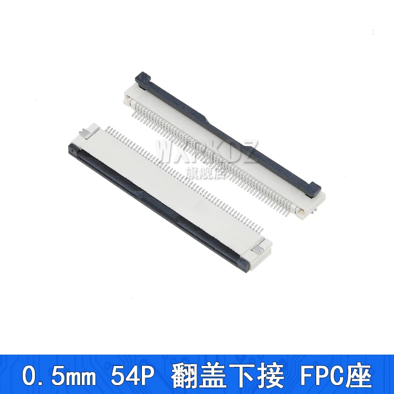 10PCS FFC FPC Connector Flat Cable Socket 0.5MM Adapter 4/5/6/7/8/9/10/12/14/16/18-40P 45/50/54/60/64Pin Down Flip Type Plug Kit