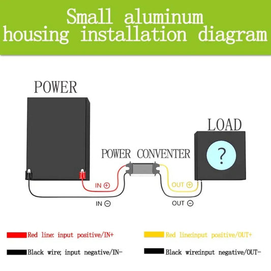 Convertidor DC-DC 24V a 12V 1A-5A Step-Down Buck Módulo Impermeable Regulador Voltaje