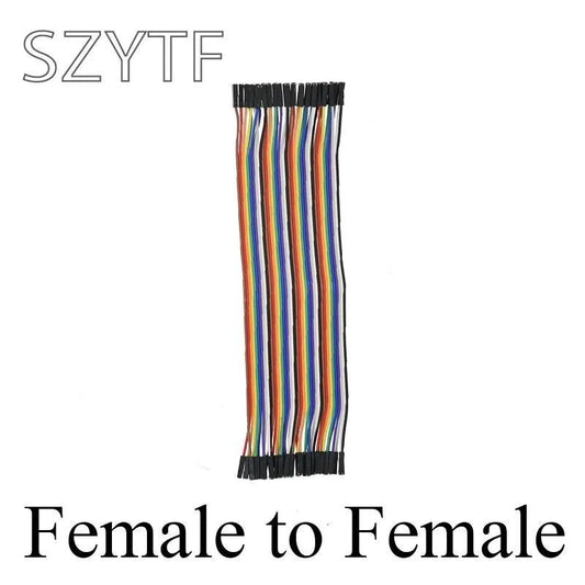 Cable Jumper Dupont (40 Pines, 10/20/30/40cm) Macho-Macho / Macho-Hembra / Hembra-Hembra para Arduino DIY Kit