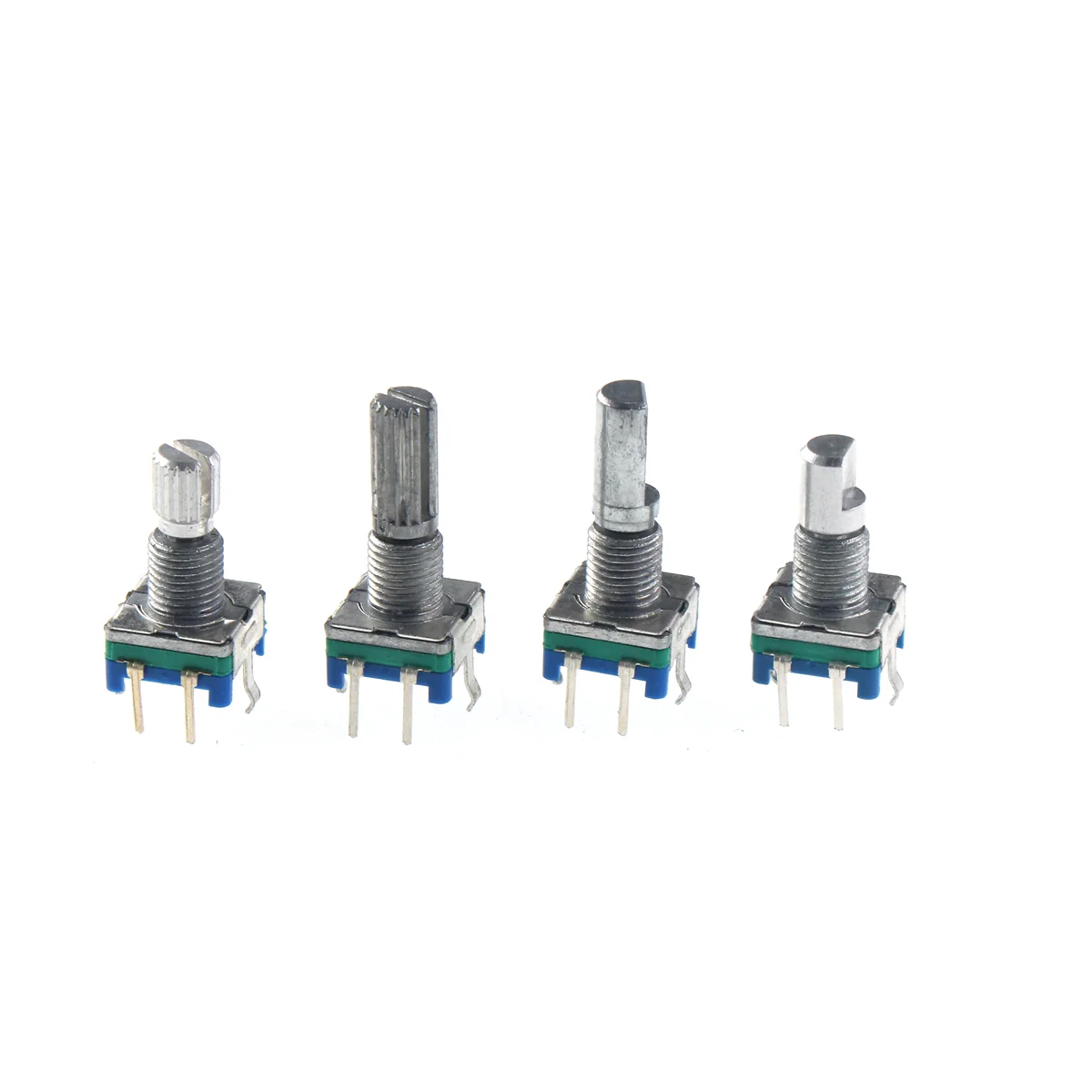 10PCS Ec11 Rotary Encoder Switch 10 15 20mm Plum Blossom full Handle Half Shaft 20 Bit Pulse Digital Signal Potentiometer