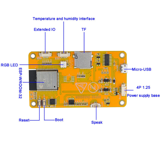 Módulo Pantalla Inteligente RCmall ESP32-2432S028R (LCD TFT 2.8", 240x320, Driver ILI9341)