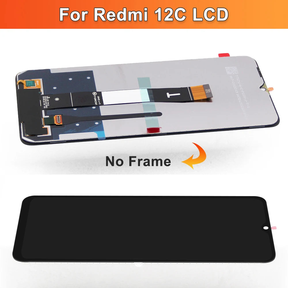 6.71'' For Xiaomi Redmi 12C LCD Display Touch Panel Screen Digitizer Assembly For Redmi 12C 22120RN8 Display Screen