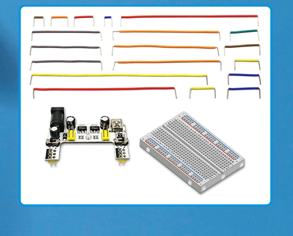 1pcs Power Module Breadboard Kit Bread Board Wire Cables Jumper Breadboard Wire Kit Electronics Breadboard Solderless