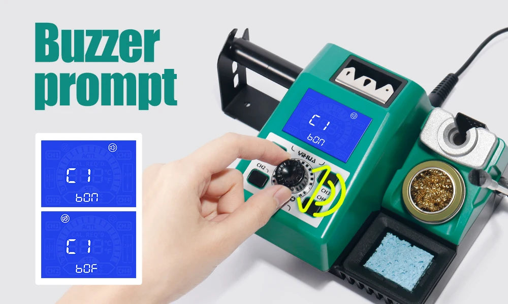 YIHUA 982 Double Solder Iron Handle C245 C210 Electronic Welding Rework Station Repaid Heating Soldering Iron Staion