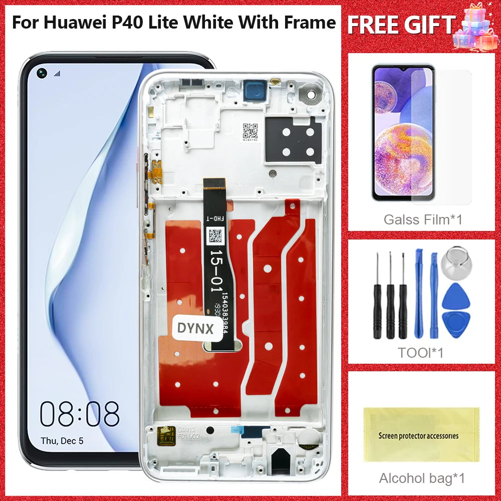LCD For Huawei P40 Lite JNY-LX1 LCD 10 Touch Screen Replacement For Nova 7i JNY-LX2 P 40 Lite LCD Screen Nova 6 SE Display