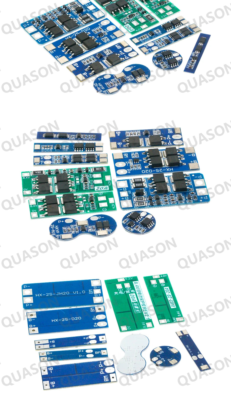 2S 3A 4A 5A 8A 10A 13A 20A 7.4V 8.4V Li-ion 18650 Lithium battery protection board / BMS board Standard / Balance