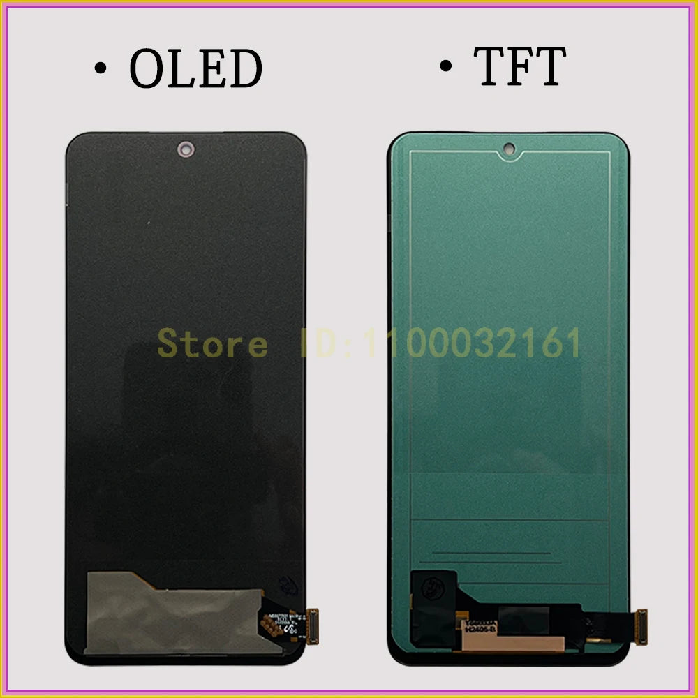 6.67" Tested Display For Redmi Note 12 LCD Screen 22111317G Digitizer For Redmi Note 12 4G 5G LCD Display 23028RA60L Replacement