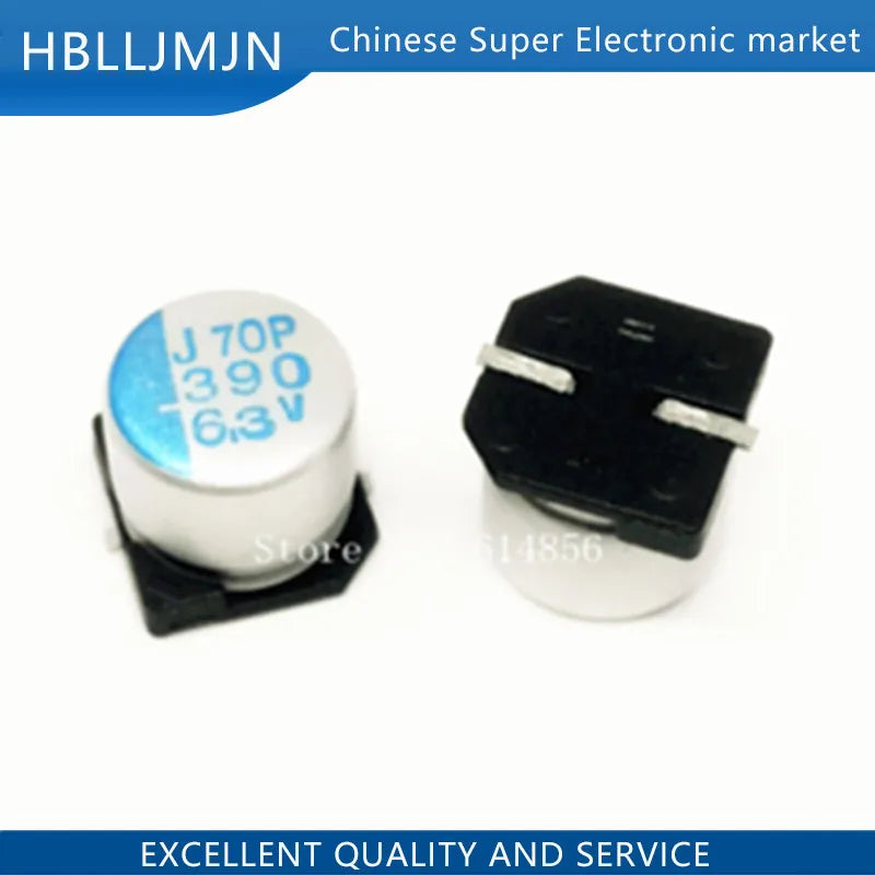 Capacitor Sólido SMD (22uF-1500uF, 2V-25V) - Pack 10 Unidades (Valores Surtidos)