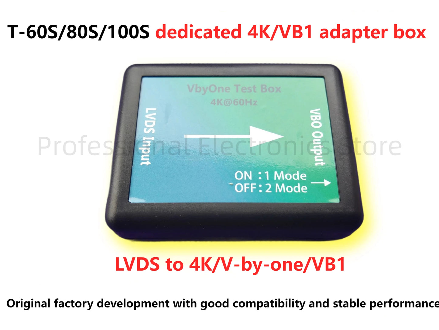 Tester Pantallas LCD/TV Universal (8va Gen) T-80S (LVDS 2K/4K) - Herramienta Reparación Punto Pantalla