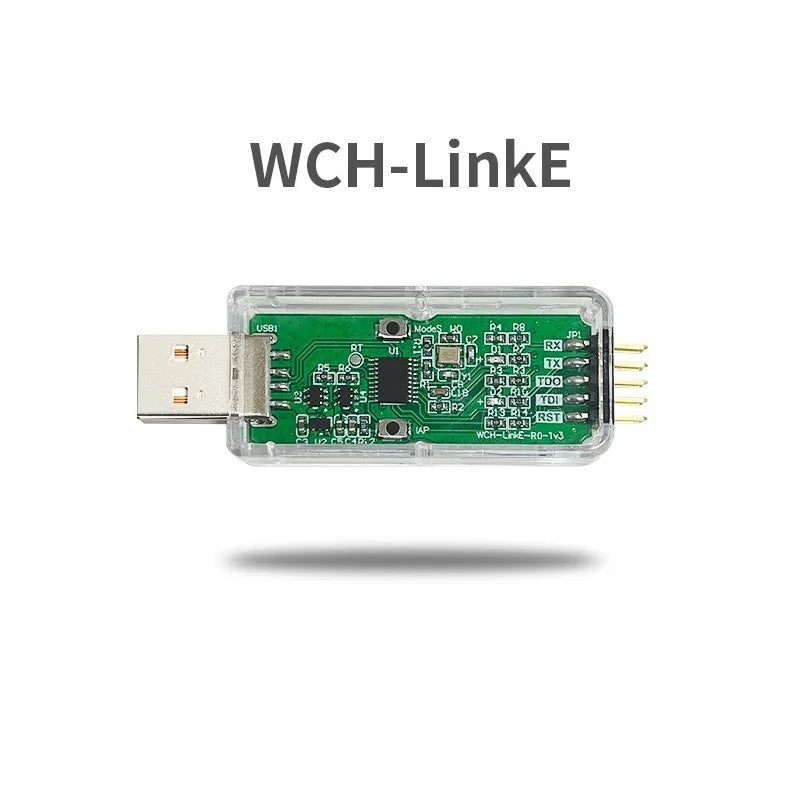 Adaptador Debugger/Descarga Online WCH LinkE (Soporta WCH RISC-V MCU / ARM SWD, USB a Serial)