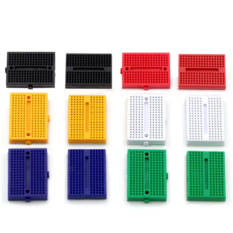 2PCS SYB-170 Mini Solderless Prototype Experiment Test Small Breadboard Kit With 170 Tie Points Plus Adhesive Back 35*46*8mm