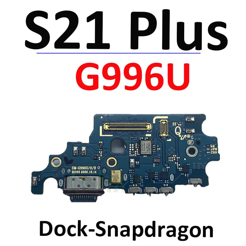 Antena de señal, bobina NFC, puerto de carga inalámbrico, placa conectora, micrófono, Cable LCD para Samsung Galaxy S21 Plus G996B G996U